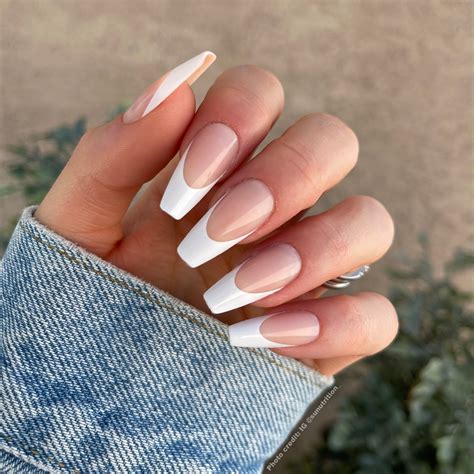 french tip coffin acrylic nails|coffin popular coffintrendy acrylic nail.